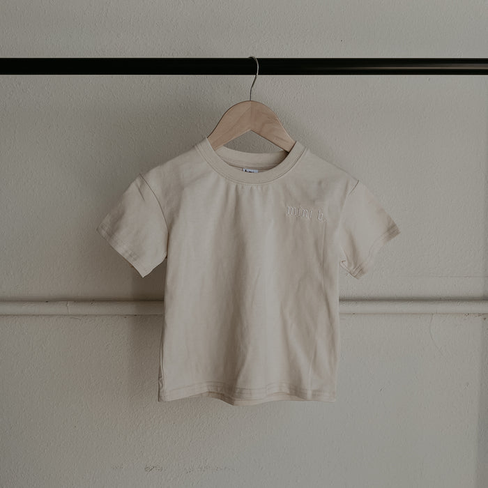 MINI B TEE - CREAM