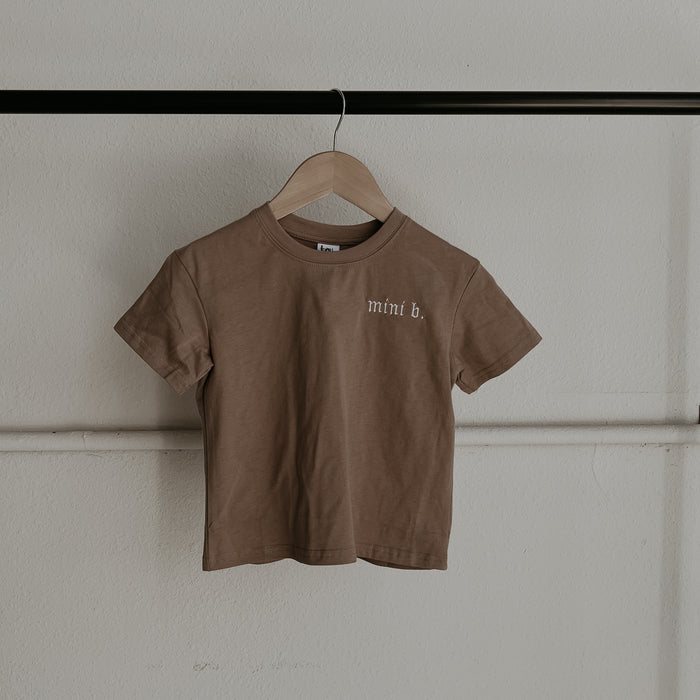 MINI B TEE - COFFEE