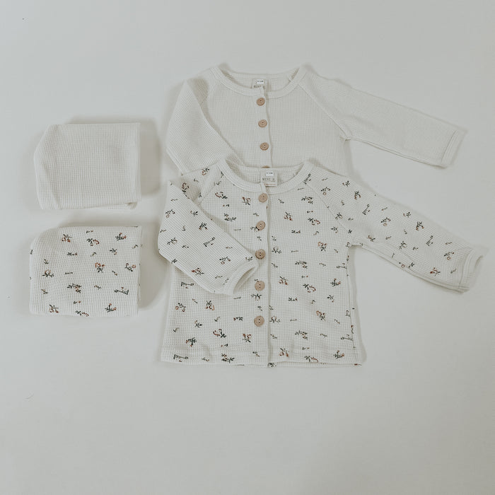 PJ WAFFLE SET - CREAM