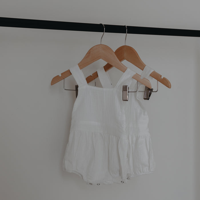 INFANT MUSLIM ROMPER - WHITE